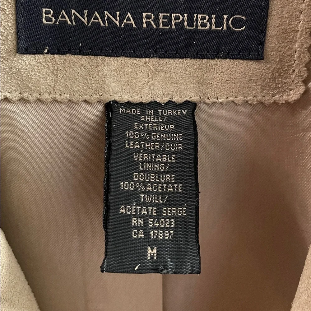 Banana Republic y2k double breasted suede car coat sz M